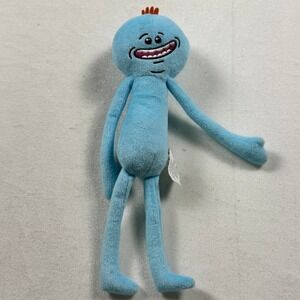 Rick and Morty Mr Meeseeks Plush Blue Adult Swim JINX 2016 Stuffed Toy 10.5 Inch
